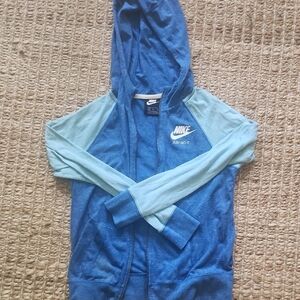 Nike Kids Blue Lightweight Zip Up Sz XL Hoodie